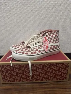 VANS チェック柄 ハイカットスニーカー
