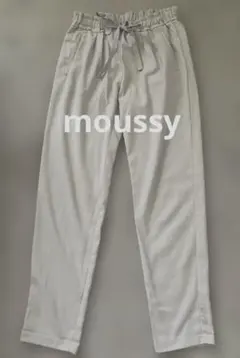 moussyマウジーイージーパンツテーパードワイドストレートスラックス