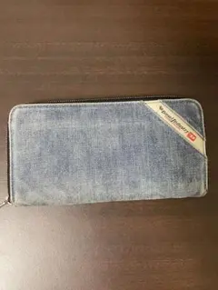 Diesel デニム 長財布 ラウンドファスナー
