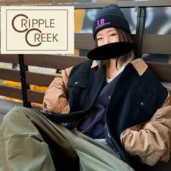 CRIPPLECREEK ウールジャケット　ブルゾン　アメカジ　バイカラー古着.