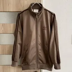adidas ブラウン ジップアップジャケット
