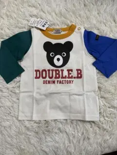 新品　ミキハウス　DOUBLE-B 長袖　Tシャツ　80㎝　ロンT ダブルビー