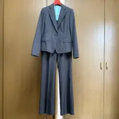 COMME CA DU MODE スーツセット 濃紺縞 上７号 下９号のサムネイル