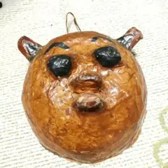 ハンドメイド　たぬき　オブジェ　ヴィンテージ