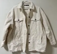 ZARA コーデュロイジャケット Mサイズ クリーム色