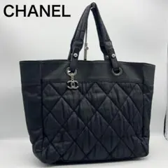 美品 シャネル パリビアリッツ トートバッグ ヴィンテージ ハンドバッグ MM