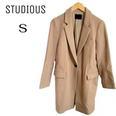 物價高漲支援價 STUDIOUS☆ 男士 切斯特大衣 米色 S