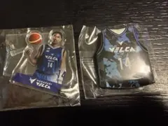 長崎ヴェルカVELCA ♯14 スタンリー•ジョンソン選手　アクスタ、缶バッジ