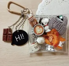 ガチャ詰めポーチ ♡お散歩cafe　SNOOPY　スヌーピー