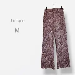 【Lutique】　美品　イージーパンツ　ペイズリー柄　エスニック　ウエストゴム