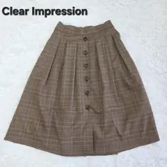 クリアインプレッション Clear フレアスカート オフィスカジュアルのサムネイル