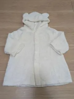 【美品】ミキハウス ベビーバスローブ 今治タオル70～90