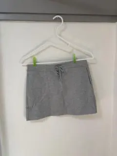 インナーパンツ付 ミニスカート グレー スウェット素材 ウエストゴム