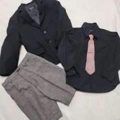 コムサイズム　フォーマル　120cm　キッズ　4点セット　スーツ