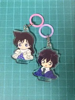 名探偵コナン 毛利蘭　世良真純　ふらっとめじるしアクセサリー ちぢませ隊ver.