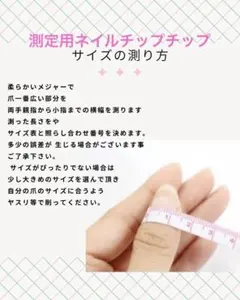 計測用ネイルチップ