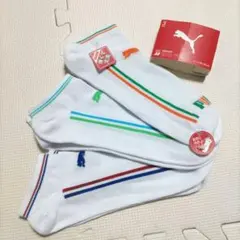 PUMA ストライプソックス 3足セット 【新品未使用】26-28cm