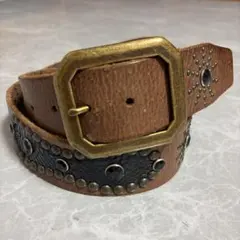 HTC】 JEFF GALLEA BELTS USA製 高級スタッズベルト - メルカリ