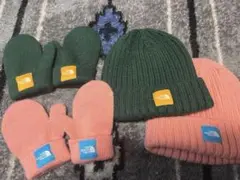 THE NORTH FACE キッズ ニット帽・ミトンセット