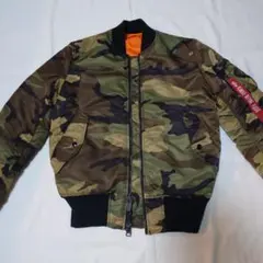 ALPHA INDUSTRIES MA-1 迷彩 リバーシブル S