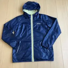 adidas ネイビー フード付きウィンドブレーカー　Lサイズ