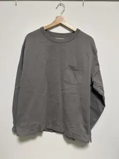 2024年購入グリーンレーベル　グレー 長袖カットソー ポケット付き