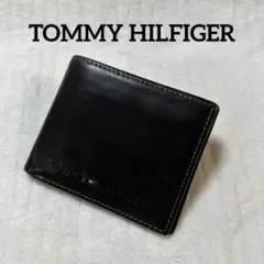 TOMMY HILFIGER トミーヒルフィガー 本革 二つ折り財布 レザー