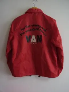 激レア VAN JAC Jacket アーチロゴ ナイロン コーチジャケット S
