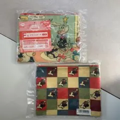 新品未使用 一番くじ ミッキー ビンテージデザインポーチ 2個セット