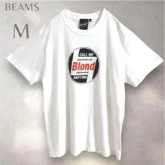 BEAMS Tシャツ　半袖　綿100% 白　プリント　カジュアル　ふるじょ
