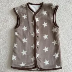 スリーパー 100-110cm 星柄　茶　ブラウン