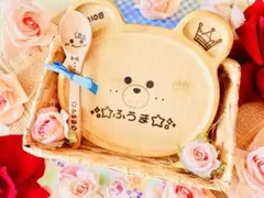 即購入OK！！れいかるろす。様ご確認　名入れくまさんプレートギフトセット
