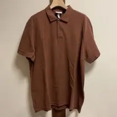 無地 ポロシャツ ブラウン 半袖　H&Mのサムネイル