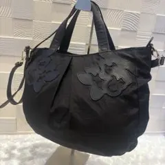 【美品 】IBIZA イビザ 本革 ナイロン 2way ハンド ショルダーバッグ