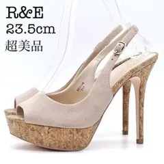 アールアンドイー サンダル 23.5 超美品 オープントゥ スリングバック 美脚のサムネイル