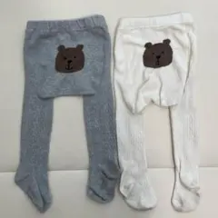babyGAP ベビーギャップ くまちゃん タイツ 12-24m 2枚セット