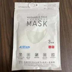 新品 UNIQLO エアリズムマスク ふつう Lサイズ ホワイト 3枚入り