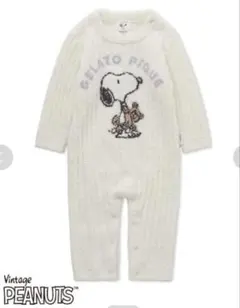 新品ジェラートピケ ベビー スヌーピー ロンパース 70〜80
