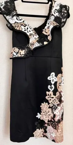 JEWELS キャバドレス フリル 花柄