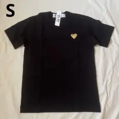 PLAYCOMME des GARÇONS金ハートワンポイントTシャツ新品タグ付のサムネイル