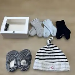 PETIT BATEAU☆ベビーキャップシューズセット