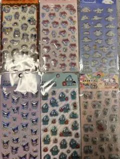 サンリオ ぷくっとシール　6枚セット　ボンボンドロップ系　正規品　キャンドゥ