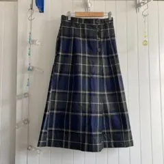 美品OLIVE de OLIVE巻き風チェックロングスカート　Mサイズ