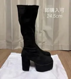 スウェードロングブーツ厚底 LibertyDoll24.5cm