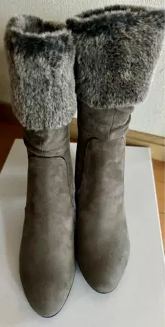 tehen スエードブーツ　グレー23.5cm