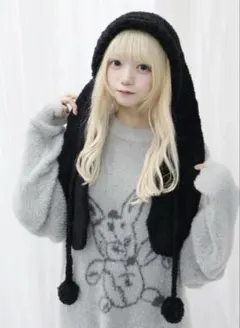 最強うさジャンプ帽 地雷系 サブカル 量産型 REFLEM ほんわか うさ耳