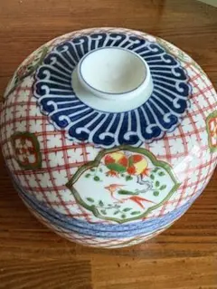 中国美術 陶磁器 鳳凰文 鉢 染付 赤絵 蓋付き 鉢 染付 赤絵 鳳凰文 磁器 - メルカリ