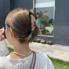♡金魚♡ ヘアクリップ 2個　バンスクリップ　夏　浴衣　夏祭り　ヘアアクセサリー