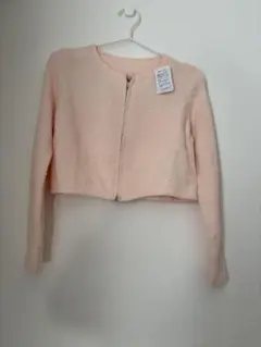 as know as PINKY ボア風ジップアップカーディガン