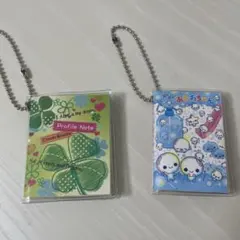 ガチャガチャミニプロフィール帳／ノート型メモ帳 ぷくぷくあわわちゃん クローバー